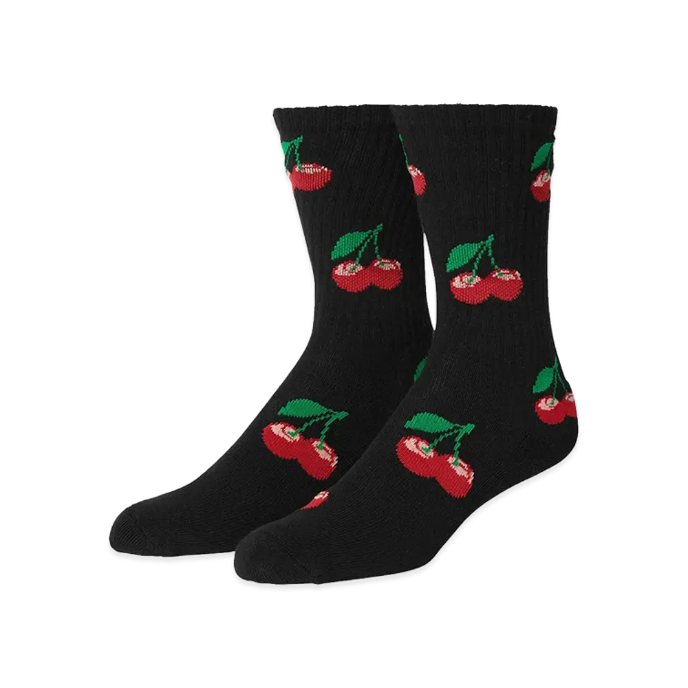 HUF Cherry Bomb Crew Socks "Black"