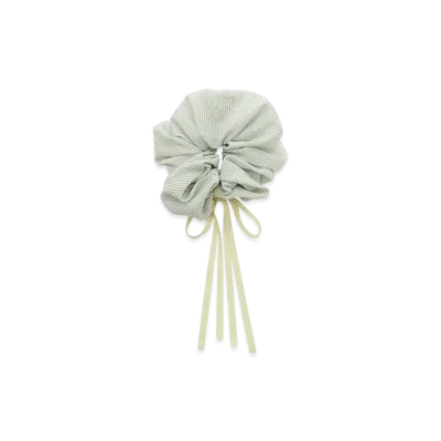 GELATO PIQUE Striped Ribbon Scrunchie "Green"