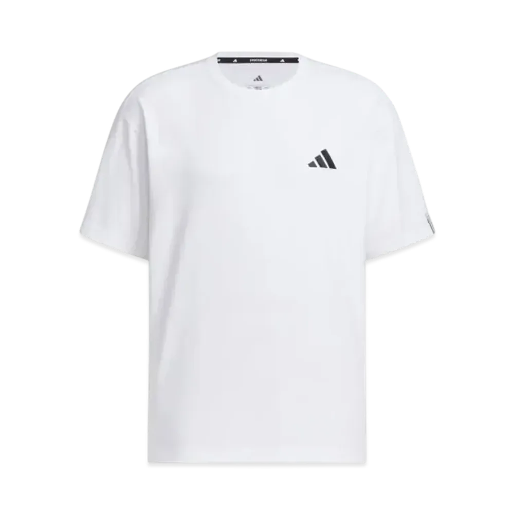 adidas Essentials Plus Loose Fit Small Logo Short Sleeve T-Shirt "White"