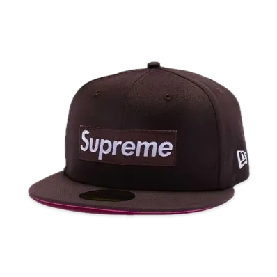Supreme No Comp Box Logo New Era "Brown"