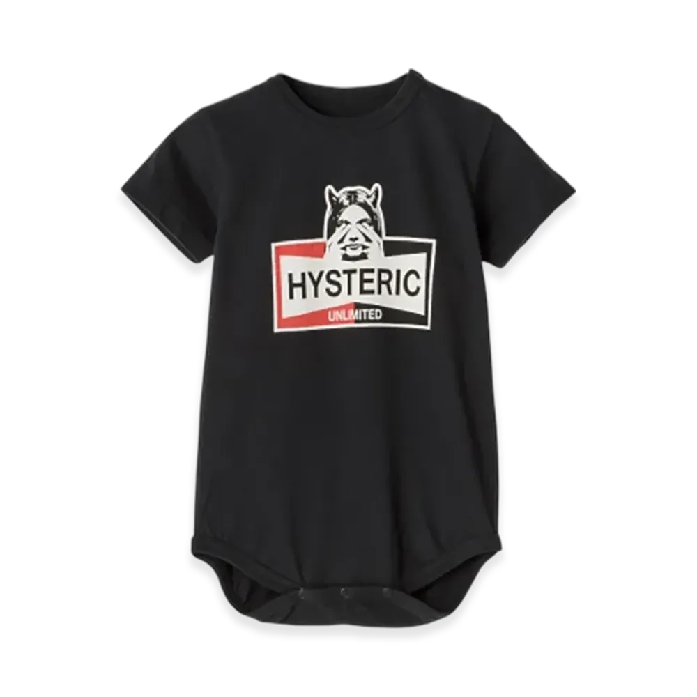 HYSTERIC GLAMOUR Hysteric Unlimited Rompers "Black"