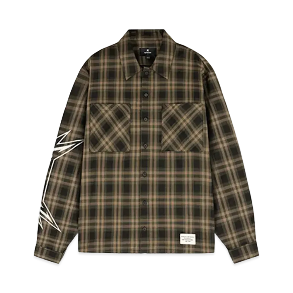 REPRESENT x METALLICA Flannel Shirt "Tobacco"