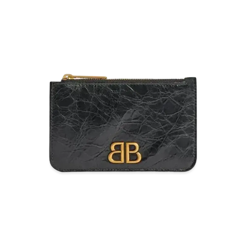 BALENCIAGA Monaco Long Coin and Card Holder "Black"