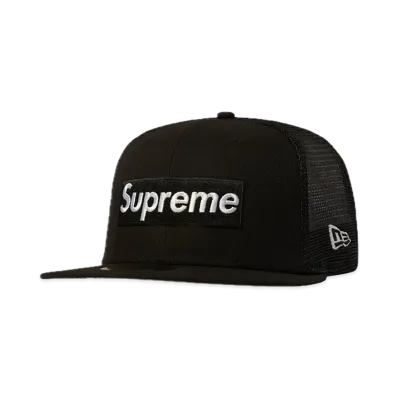 Supreme Box Logo Mesh Back New Era "Black" (22SS)