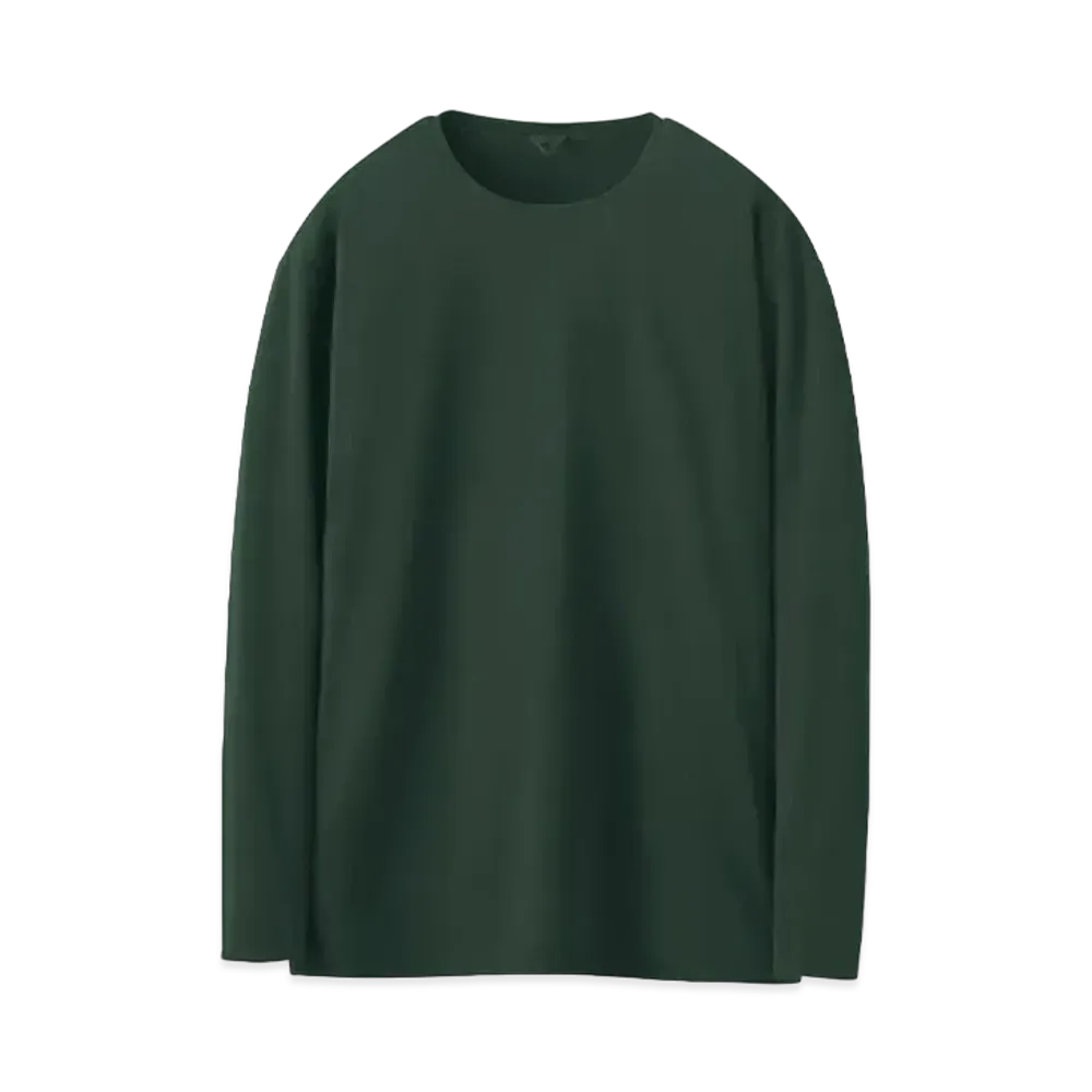 DESCENTE ALLTERRAIN Double Tailoring Crew Neck Shirts "Darkish Green"