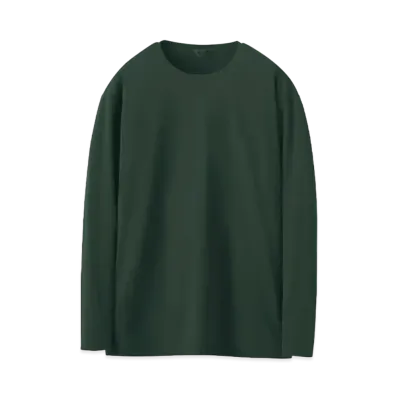 DESCENTE ALLTERRAIN Double Tailoring Crew Neck Shirts "Darkish Green"