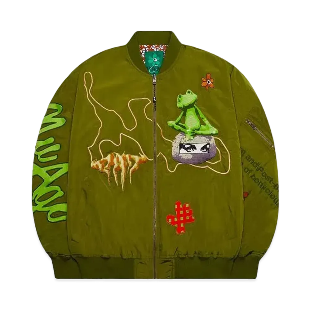 P.A.M. MASTERS FROG REVERSIBLE BOMBER JACKET "MULTI"