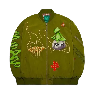P.A.M. MASTERS FROG REVERSIBLE BOMBER JACKET "MULTI"