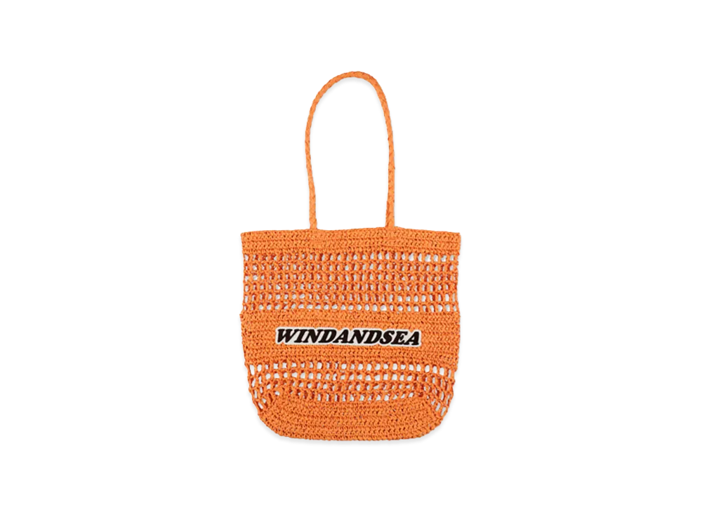 WIND AND SEA Paper Mesh Tote "Orange"