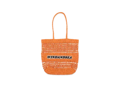 WIND AND SEA Paper Mesh Tote "Orange"