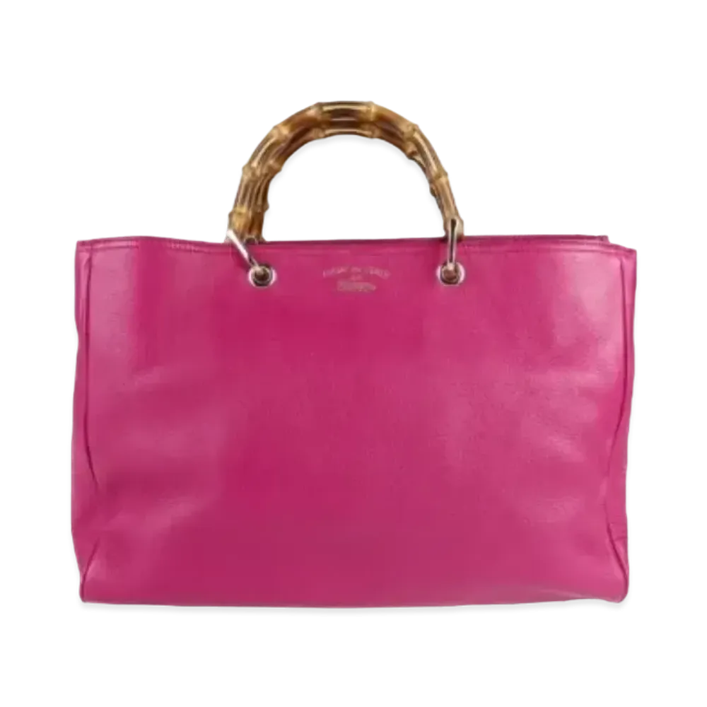GUCCI GG Marmont Bamboo Shopper "Rose Purple"