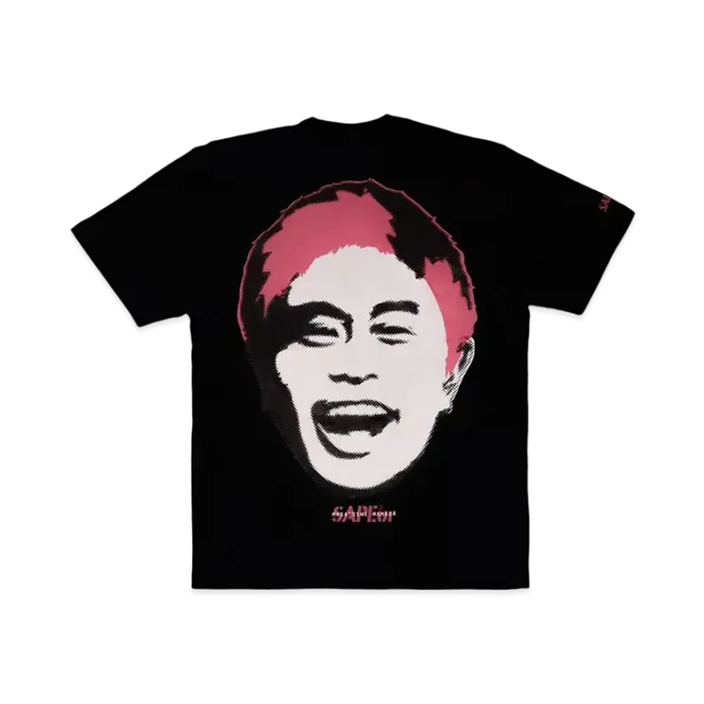 SAPEur x MASATOSHI HAMADA Kids Stamp Logo S/S Tee #5 "Black/Coralpink"