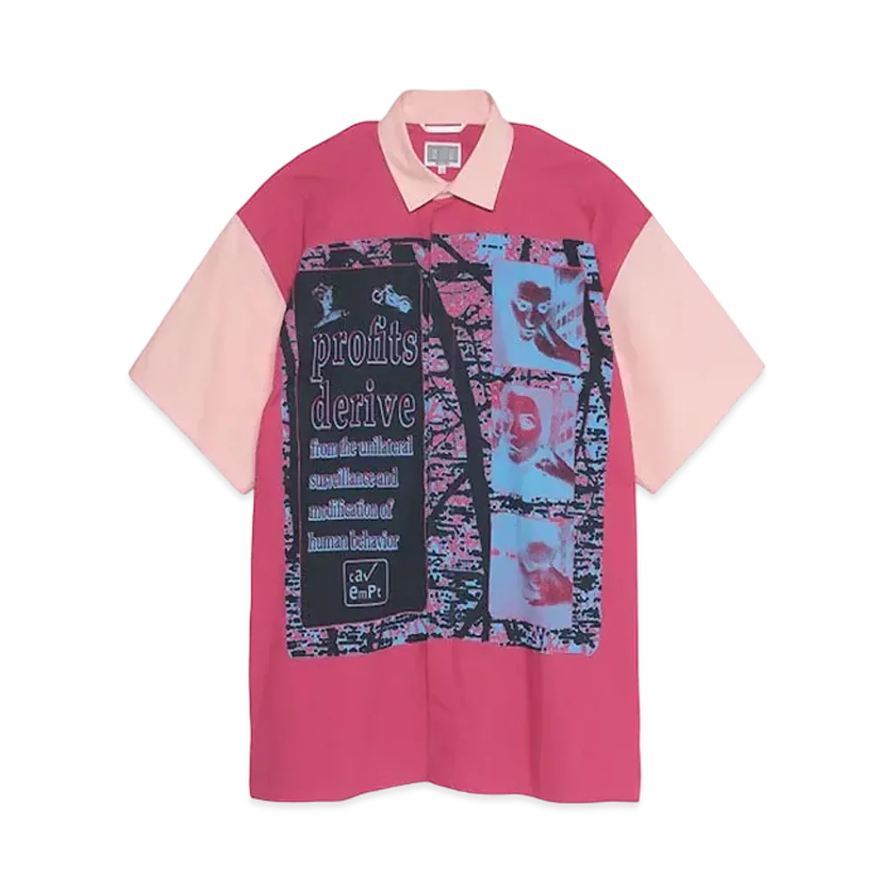 Cav Empt (C.E) COMMODIFICATION SHORT SLEEVE SHIRT "Pink"