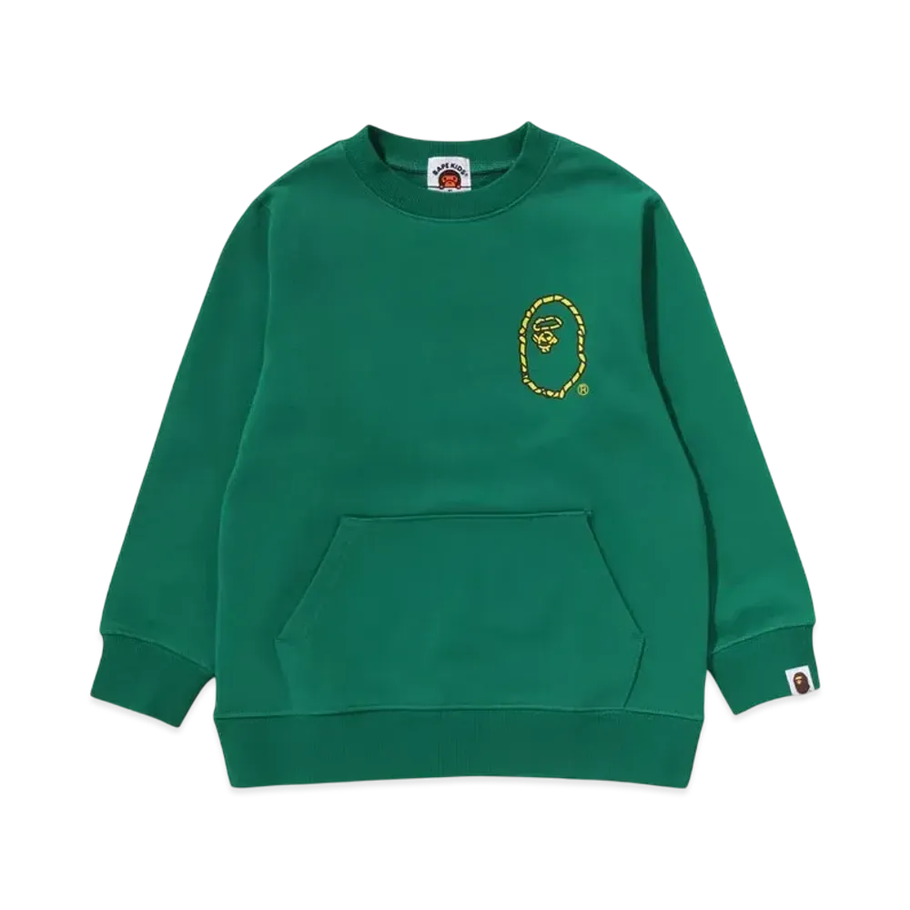 A BATHING APE Ape Rope Crewneck Sweatshirt "Green"
