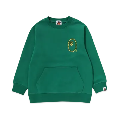 A BATHING APE Ape Rope Crewneck Sweatshirt "Green"