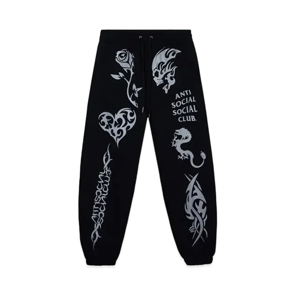ANTI SOCIAL SOCIAL CLUB SUMMER 24 MAJOR DROP Helplessness Sweat Pant "Black"