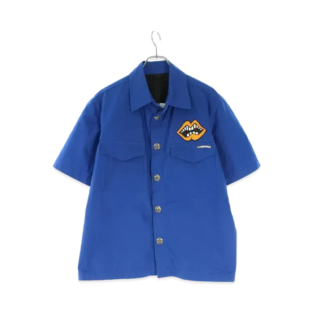 Chrome Hearts PPO U THE 69 Matty Boy Corduroy S/S Shirt "Blue"