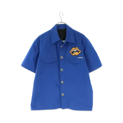 Chrome Hearts PPO U THE 69 Matty Boy Corduroy S/S Shirt "Blue"