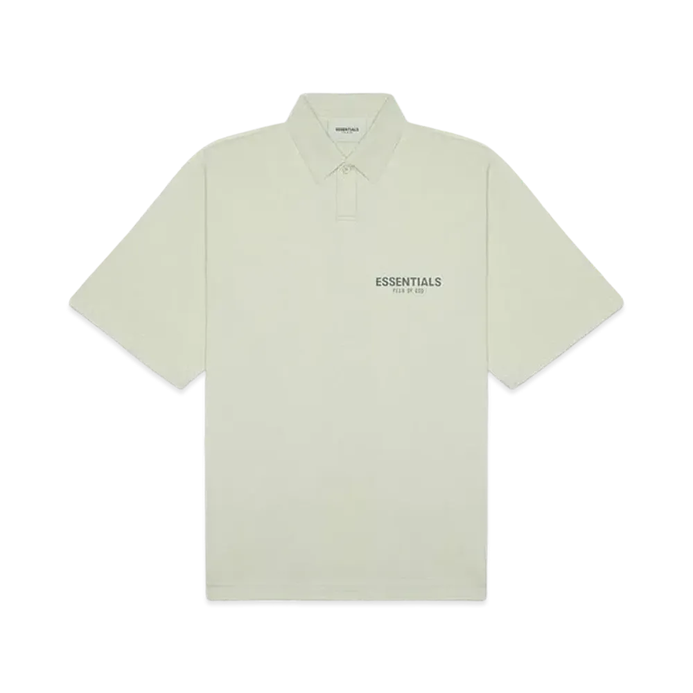 FEAR OF GOD ESSENTIALS Short Sleeve Boxy Polo "Alfalfa Sage"