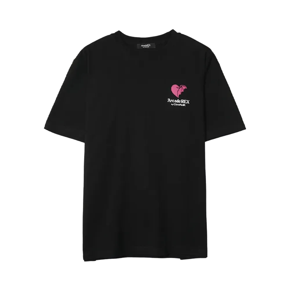 Arcade REX by ChroNoiR \ Vampire Heart by Kuzuha S/S T-shirt "BLACK"