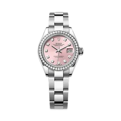 ROLEX Lady-Datejust 28mm Oystersteel & White Gold Diamond 279384RBR "Pink"