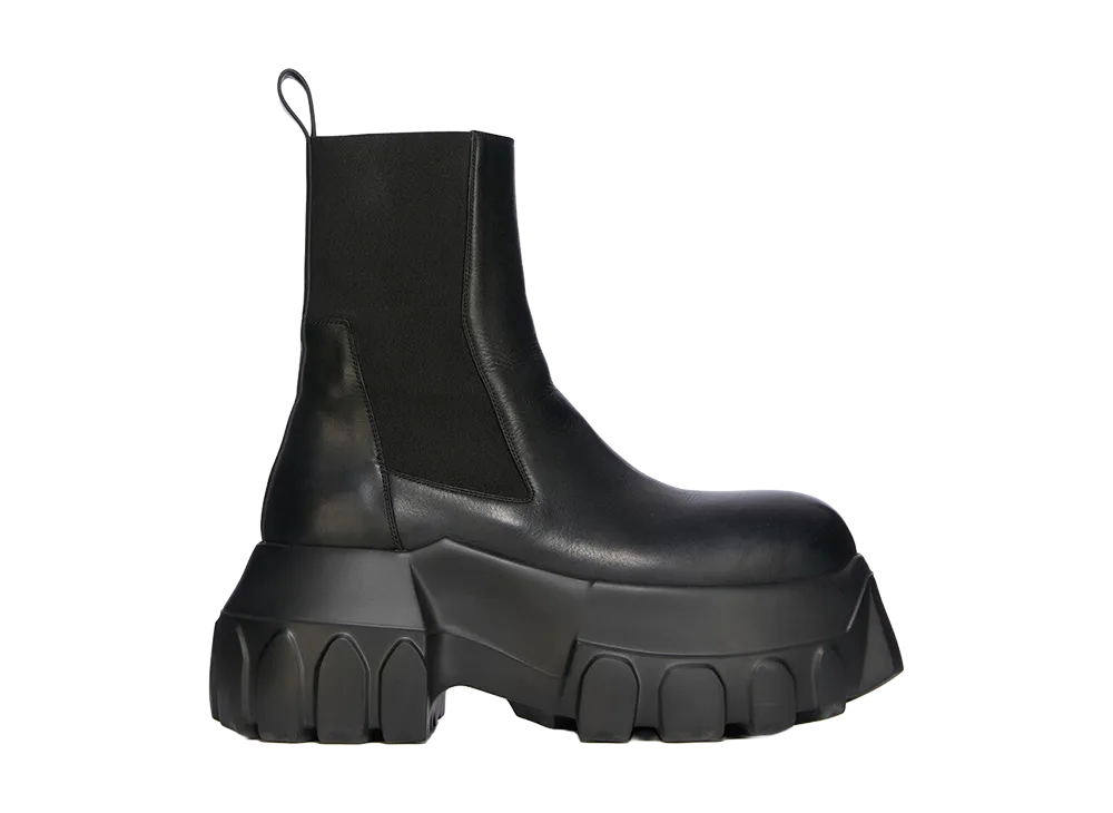 Rick Owens Women's SS26 Beatle Gabe Boot Washed Calf Leather "Black"