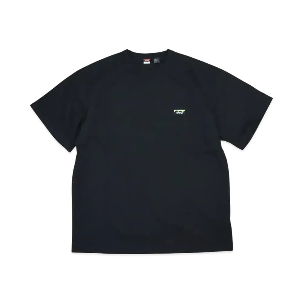NANGA Eco Hybrid Boxlogo Embroidery Tee "Black"