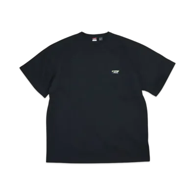 NANGA Eco Hybrid Boxlogo Embroidery Tee "Black"