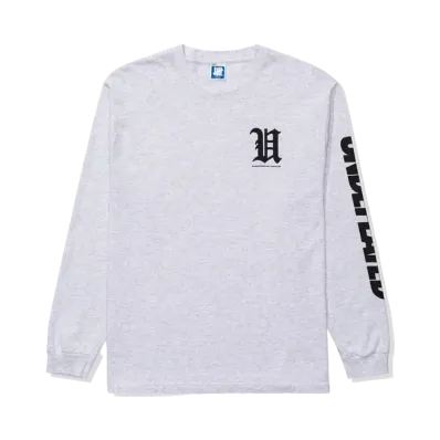 UNDEFEATED Big Lockup L/S Tee "Gray"