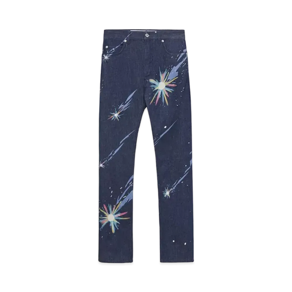 LOEWE x Howl's Moving Castle Magical Sky Jeans In Denim "Navy Blue"
