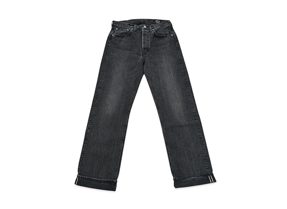 orSlow 105 Standard Selvedge Denim "Black Denim Stone"