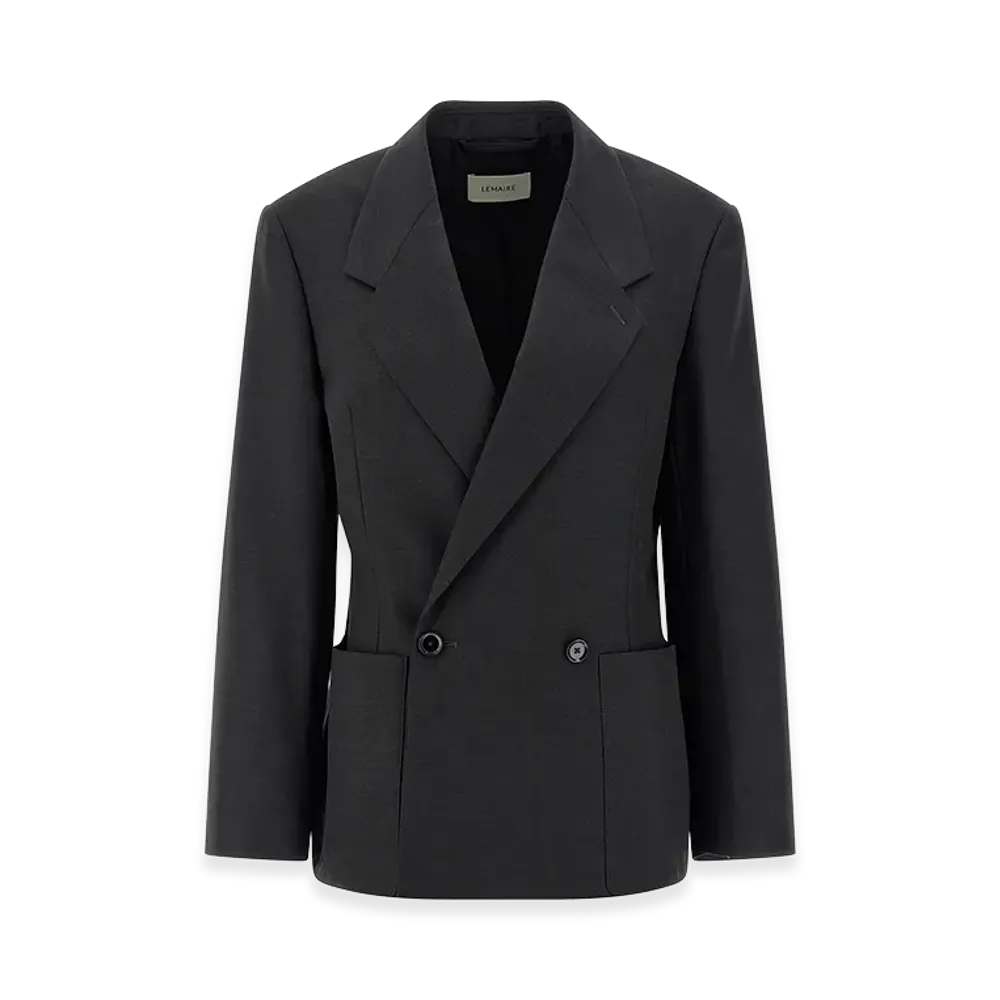 LEMAIRE Women's Double-Breasted Tailored Blazer "Black"