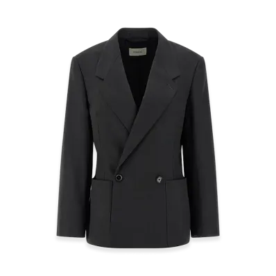 LEMAIRE Women's Double-Breasted Tailored Blazer "Black"
