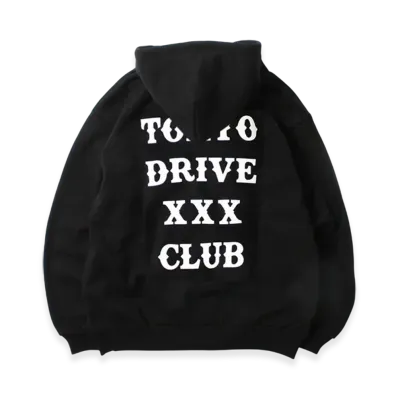 GOD SELECTION XXX x Tokyo Drive Car Club Collaboration Hoodie "Black"