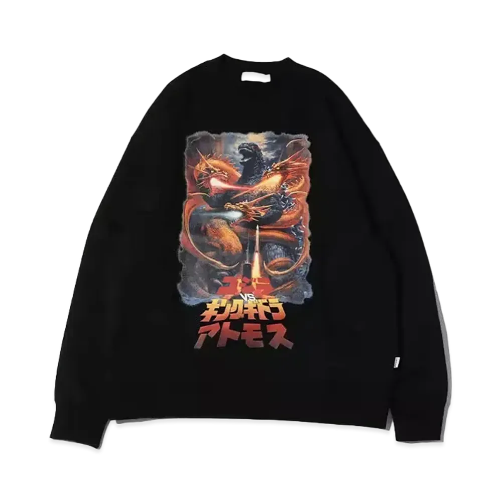atmos GODZILLA vs King Ghidorah Sweat "Black"