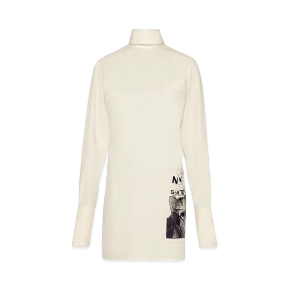 Maison Margiela Invitation Silk Shirt "Off White"