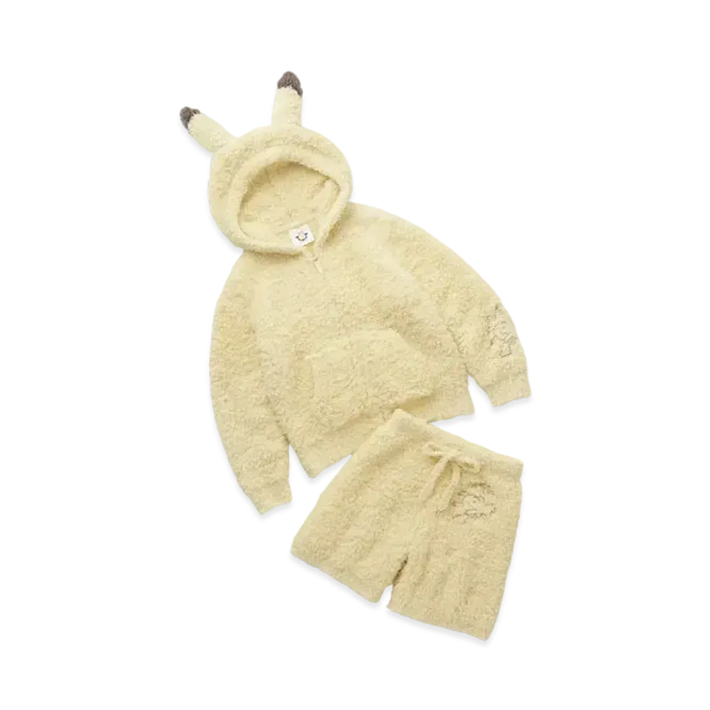 GELATO PIQUE x Pokemon Sleep Junior Gelato Pikachu Parka&Short Pants Set "Yellow"