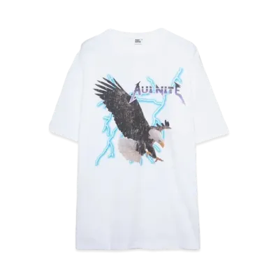 AUI NITE Eagle thunder tee "WHITE"