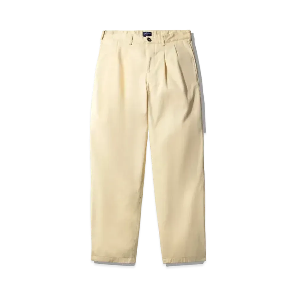 Noah Chino Twill Double-Pleat Pants "Maize"