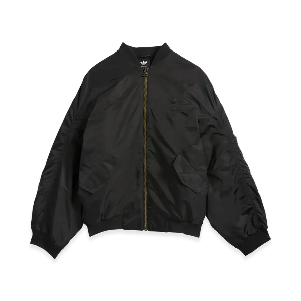 adidas x Willy Chavarria Satin Bomber Jacket "Black"
