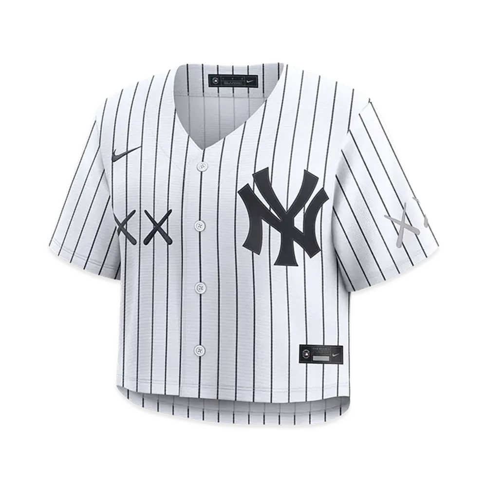 MLB x KAWS x Nike Women’s Replica Crop Jersey New York Yankees "White"