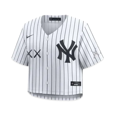MLB x KAWS x Nike Women’s Replica Crop Jersey New York Yankees "White"
