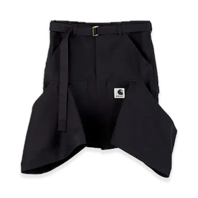 sacai x Carhartt WIP Women's Duck Skirt "Black"