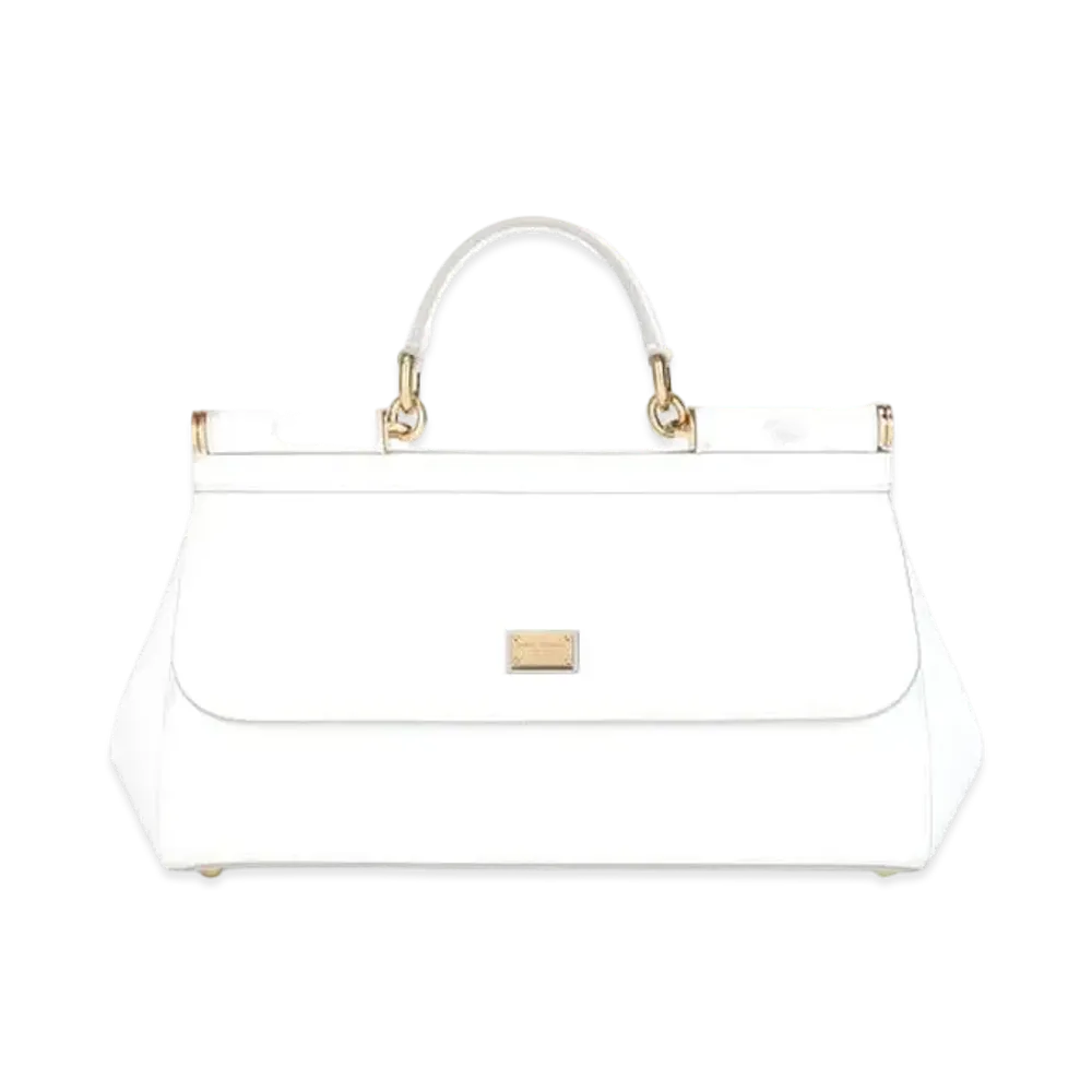 Dolce&Gabbana Sicily Bag Medium Enamel "White"