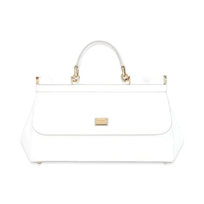 Dolce&Gabbana Sicily Bag Medium Enamel "White"