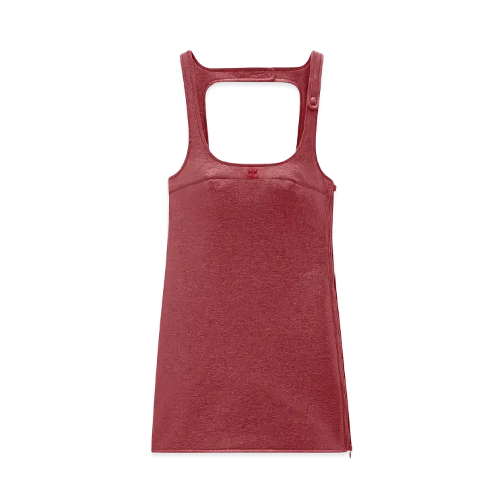 Courreges Reedition Vinyl Dress "Red"