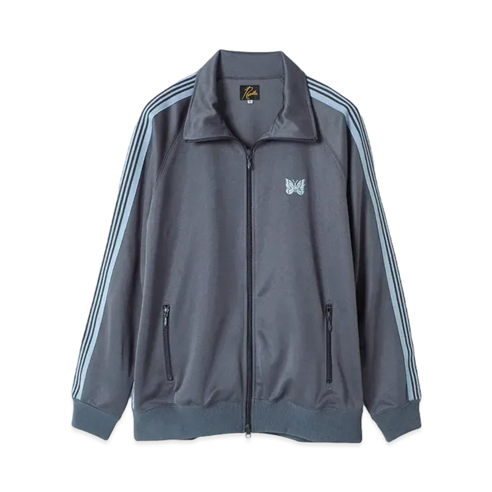 Needles STUDIOUS Track Jacket - Poly Smooth "Dark Gray"