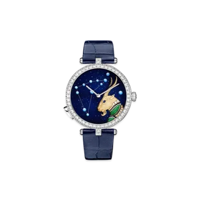 Van Cleef & Arpels Lady Arpels Zodiaque Lumineux Capricorni Capricorn watch "18K White gold/Sapphire/Diamond"