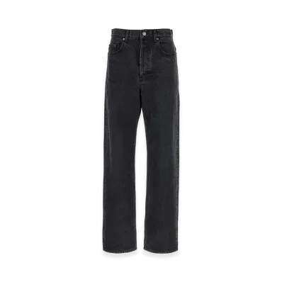 Saint Laurent Women's Used Effect Jeans "Black"