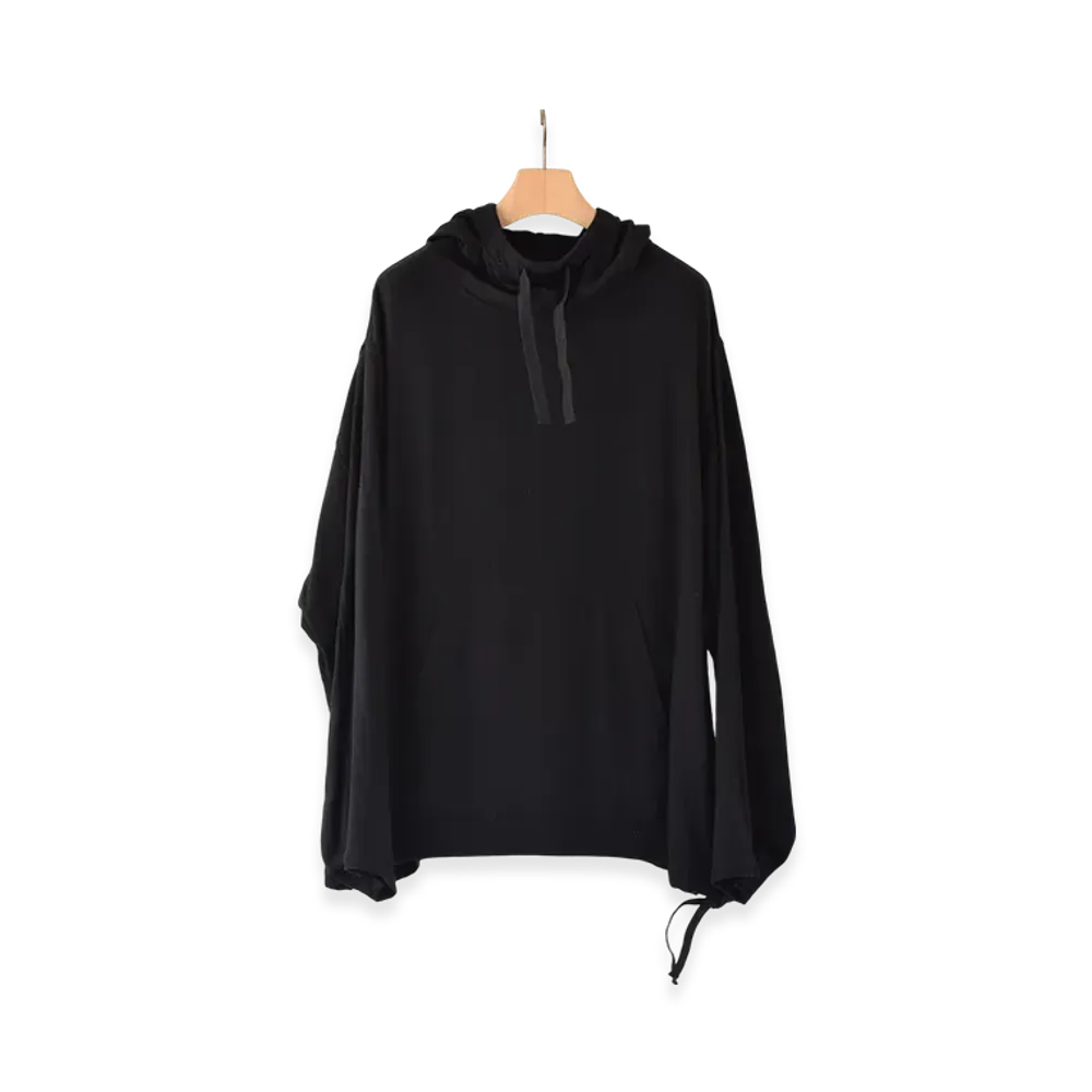 COMOLI Silk Nep Viyella Parka "Black"
